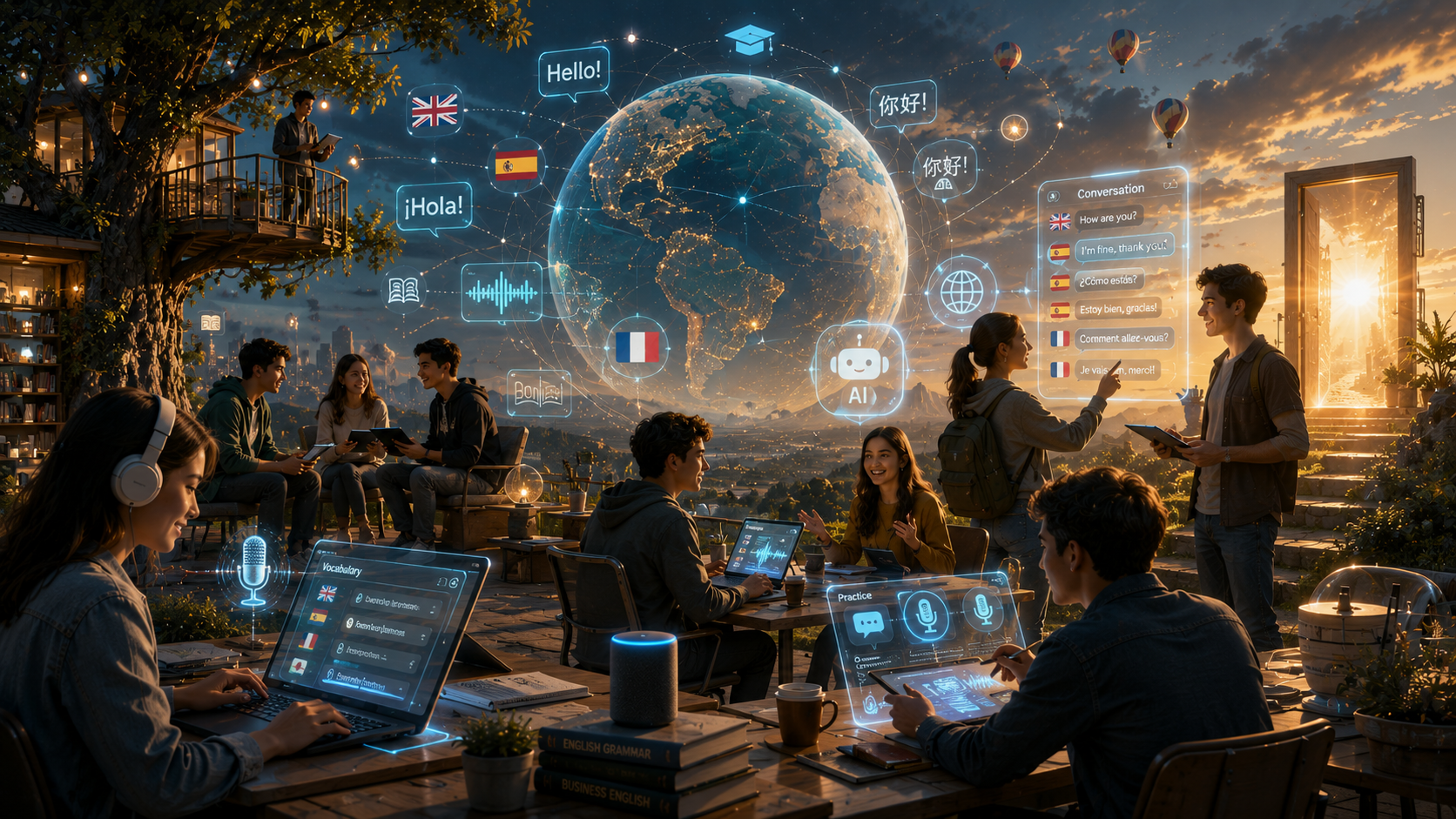 Estudiantes en Master English International
